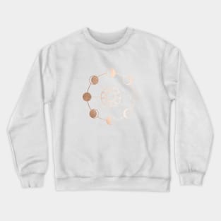 Rose Gold Lunar Calendar Crewneck Sweatshirt